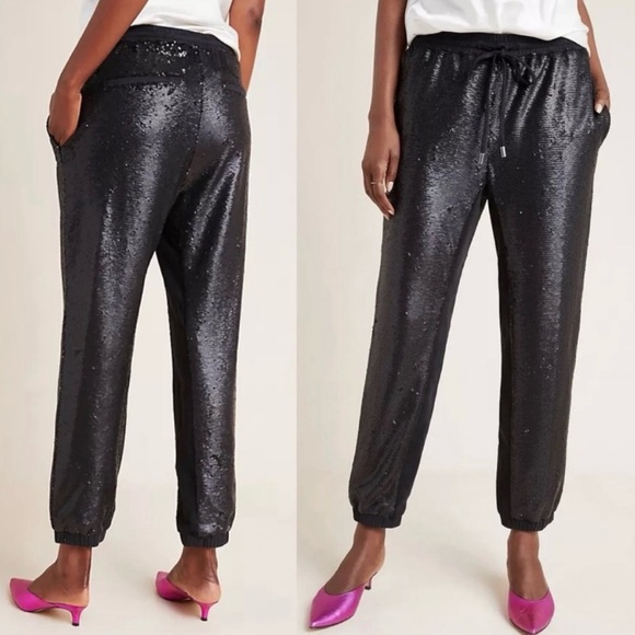 Anthropologie Sequin Maria Joggers - Picture 2 of 8